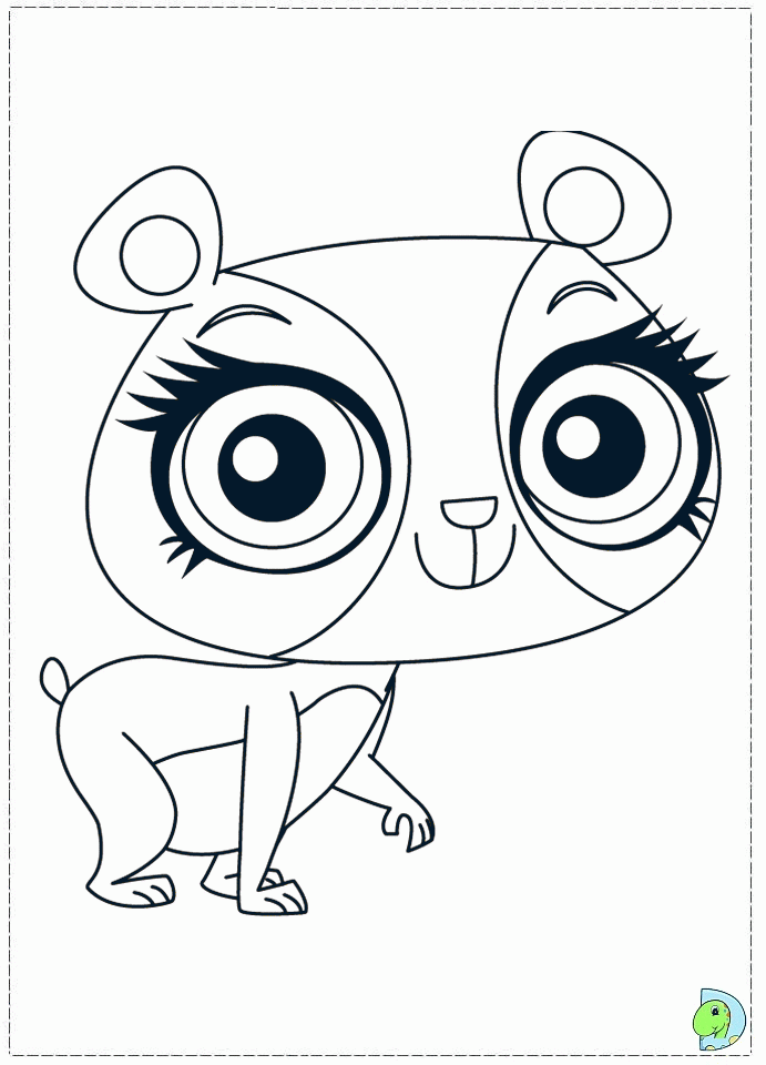 Plansa de colorat cu Littlest Pet Shop 41 36